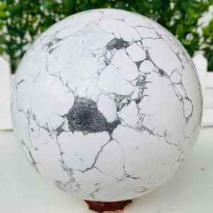 Natural white turquoise Sphere Quartz Crystal Ball Reiki Healing 2160g - Picture 1 of 10