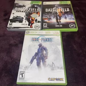 Xbox 360 Game LOT / Bundle: Battlefield 2, Battlefield 3, Lost Planet, TESTED - Picture 1 of 3