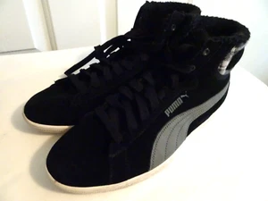 ZAPATOS DEPORTIVOS PUMA TALLA 9 NEGROS CON CORDONES - LIMPIOS CON POCO DESGASTE - Imagen 1 de 7