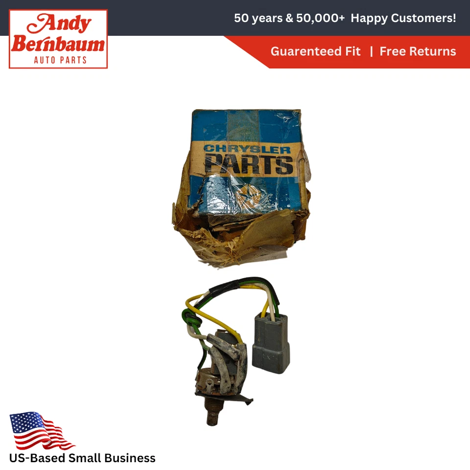 Interruptor centinela faro Chrysler Town & Country 1965-1966 NOS 2587507 Foto 1 de 4