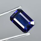 5.95 Ct Natural Royal Blue Ceylon Sapphire Loose Gemstone Certified 12x8 MM