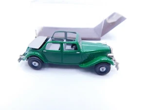 BREKINA * CITROEN 11 CONVERTIBLE * VERDE * 1:87 * EMBALAJE ORIGINAL * ÚNICO - Imagen 1 de 9