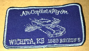Vtg PATCH Air Capital Fly In Wichita KS Kansas 1989 Rgn 5 T-Bird Thunderbird - Picture 1 of 4