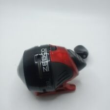 #A) Zebco 202 Spin Cast Fishing Reel Black & Red