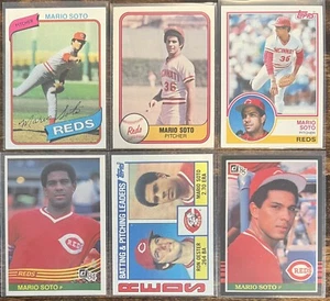 ⚾️Mario Soto 6-CARD LOT (1980-1985), Cincinnati Reds - Picture 1 of 2