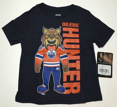 NHL Edmonton Oilers Children Unisex Mascot Pride Short Sleeve Tee, 2T, Navy Cover