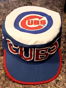 VINTAGE Chicago Cubs Painters Hat Cap Mens Blue Red White MLB Licensed - Picture 1 of 5