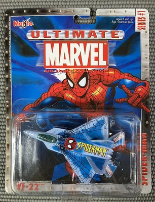 Maisto Ultimate Marvel Air Force Collection Spider Man YF-22 Jet 2002 Foto 1 de 3