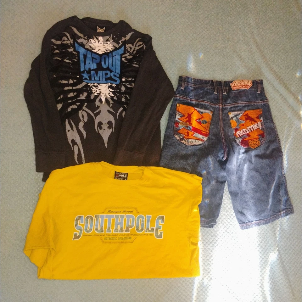 Paquete de pantalones cortos Y2K Tapout Southpole Foto 1 de 4