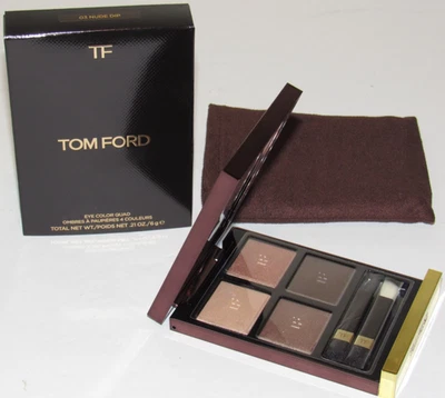 Tom Ford Eye Color Quad NUDE DIP 4 Eyeshadow Palette Full Size NIB 03 Color Set - Image 1 of 4