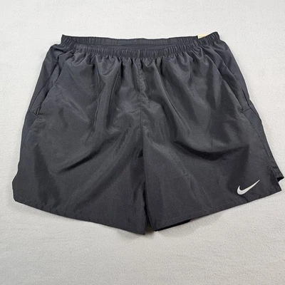 Шорты беговые мужские Nike Dri-FIT XL черные 7 дюймов стандартный крой карманы полиэстер новые - Изображение 1 из 4