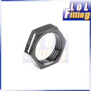 US STOCK Aluminum AN Nut -12AN AN12 12AN Nut Bulkhead Fuel Fitting Adapter Black - Picture 1 of 3
