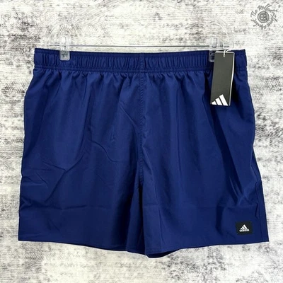 NWT Adidas Solid CLX Swim Shorts - Navy Blue - Men's XL - JC6638 - Image 1 of 4