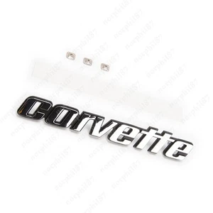 New 1 Pic Chrome Corvette Rear Bumper Emblems For 1976 Late -1979 C3 Badges - Bild 1 von 5