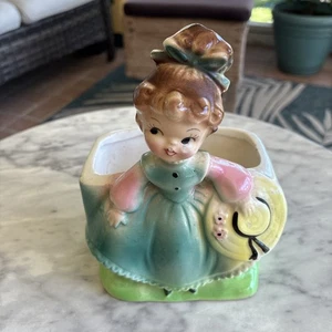 Rare Southern Belle By Brinns of Pittsburgh (Small chips )Japan ceramic Planter  - Picture 1 of 10