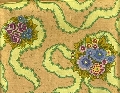 Early Kaffe Fassett 绗缝面料 - 鼻子 - 金色 - 0.5 码 — 第 1/3 张图片