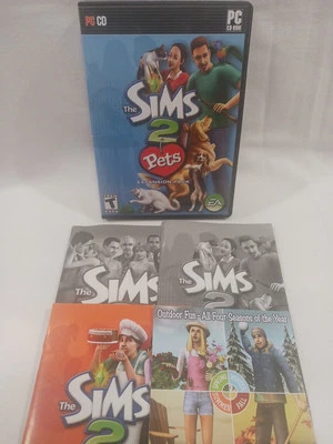 The Sims 2 Pets Expansion Pack (PC Game) 2006 COMPLETE SET with Manual & Inserts - Image 1 of 4