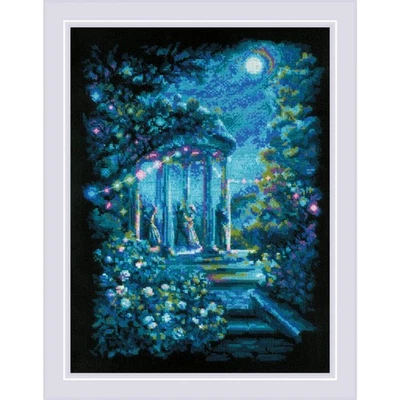 Riolis Kit Punto de Cruz Contado "Moonlight Magic", 30x40cm, Hágalo Usted Mismo Foto 1 de 2