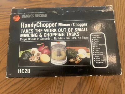 Black & Decker Handy Chopper Food Processor Model # HC-20 ~ Tested with Box - Image 1 of 4