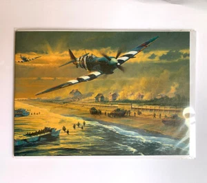 Tarjeta impresa edición limitada Aces High Spitfire MILITARY GALLERY ENGLAND con envío Segunda Guerra Mundial - Imagen 1 de 2