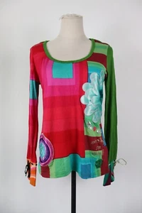 DESIGUAL MAGLIA DONNA TG. XL WOMAN T-SHIRT CASUAL VINTAGE TOP COTONE - Foto 1 di 10