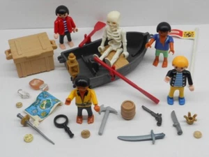 Piraten Kinder mit Ruderboot Skelett Zubehör + Figuren ++ Sammlung + Playmobil - Bild 1 von 1