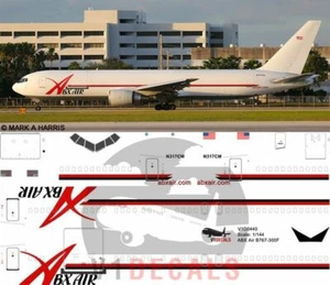 V1 Decals Boeing 767-300 ABX Air for 1/144 Zvezda Model Airplane Kit V1D0440 - Picture 1 of 8