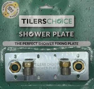 Tilers Choice Shower Fixing Plate For Thermostatic Bar Mixer Valve Crome 150mm - Picture 1 of 4