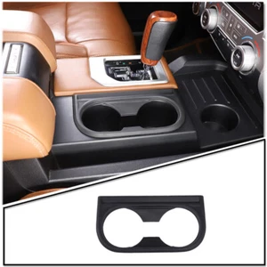 Cubierta de moldura interior negra mate para portavasos de agua para Toyota Tundra 2014-2021 EE. UU. - Imagen 1 de 11