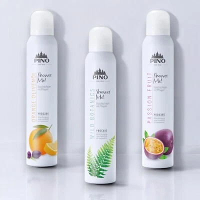 PINO 3 x 200 ml Shower Me! Duschschaum m. Pflegeöl Duschbalsam !