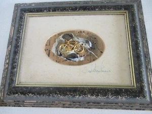 Bilderrahmen mehrfarbig mit plastischem Bild (signiert) - Bild 1 von 3