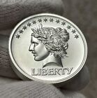 Saint-Gaudens One Cent Tribute 2 oz Silver High Relief Round Intaglio Mint