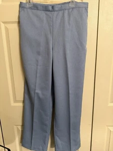 Alfred Dunner Womens Size 16 Light Blue  Pull On Elastic Waist Pants NWT - Picture 1 of 4