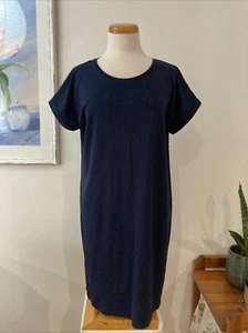 New TARGET Woman navy blue organic cotton T-shirt dress RRP $25 NWT, size L - Picture 1 of 9