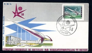 Belgium 1958 Expo Universal Brussel First Day Cover - Picture 1 of 2