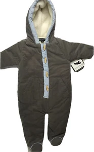 NWT Wendy Bellissimo Layette One Piece 9 Month Bunting Blue Gray Winter NEW - Bild 1 von 12