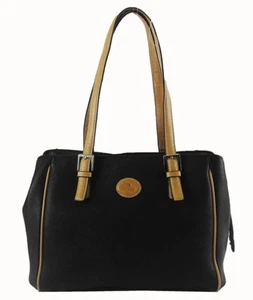 GIANI BERNINI Black Saffiano Faux Leather Satchel Bag Msrp $139.50 - Picture 1 of 4