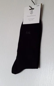 CHRISTIAN LACROIX 1 PAIRE DE CHAUSSETTES POUR HOMME EN COTON FR43-46 NOIR - Imagen 1 de 8