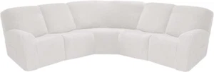 5 Seater Recliner Corner Sofa Cover Stretch Jacquard L Shape Corner Slipcover - Picture 1 of 170