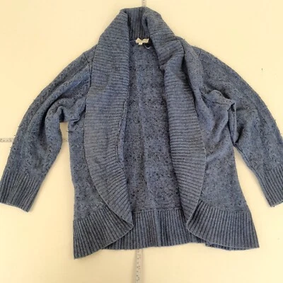Cárdigan EAST XL azul para mujer abierto manga larga jersey tejido mezcla de ... - Imagen 1 de 4