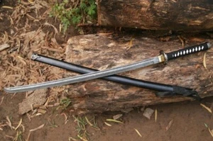 Handmade Damascus Steel Viking Katana Sword, Samurai katana Sword With Scabbard - Picture 1 of 7