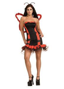 Secret Wishes Women's Sexy Ladybug Halloween Costume Adult 6-9 Small #5446