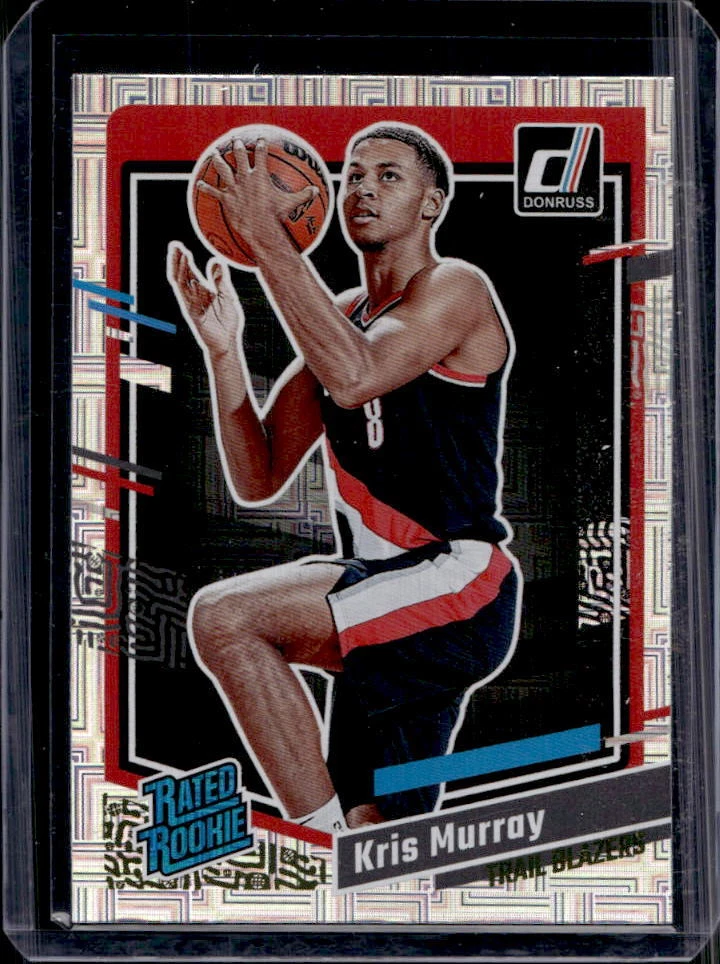 2023-24 Panini Donruss Kris Murray Choice Rated Rookie RC #203 Trail Blazers
