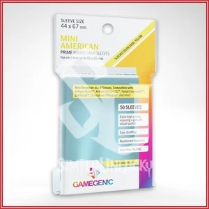 GAMEGENIC OFFICIAL: MINI AMERICAN-Size Clear 50 Sleeves - Imagen 1 de 2