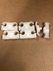 5 X Heavy Duty Solid 15mm Pipe Clips/clamps With Central Fixings  