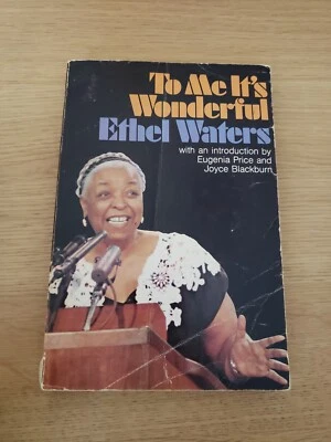 *Vintage w/ Printing Defect* To Me It's Wonderful by Ethel Waters 1972  Foto 1 de 3