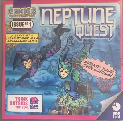 Taco Bell's Comics Constructor PC CD Neptune Quest - Issue 1 of 4 Opened - Image 1 of 4