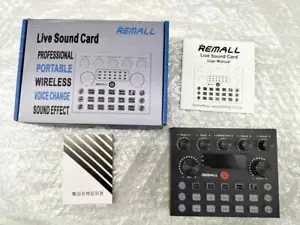 REMALL LIVE SOUND CARD Voice Changer From Japan - Picture 1 of 7