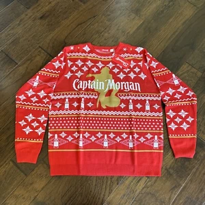 Captain Morgan Rum Holiday Sweater Size XXL - NEW! ‘Naughty Or Spiced’ - Picture 1 of 6