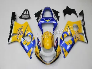 Kit de carenado por inyección ABS Corona amarillo azul blanco amarillo 2000-2002 GSXR1000 - Imagen 1 de 6